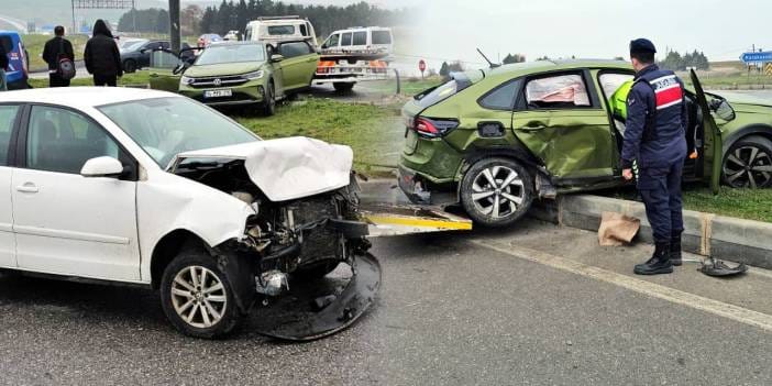 Edirne’de iki otomobil çarpıştı: 2’si bebek 7 yaralı