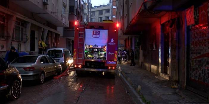 Bahçelievler'de 5 katlı binada yangın: 2 kişi gözaltında