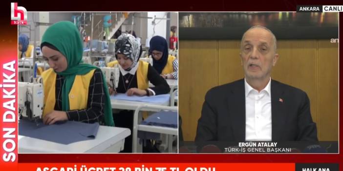 Asgari ücret belli oldu! Türk İş Başkanı Atalay'dan ilk tepki