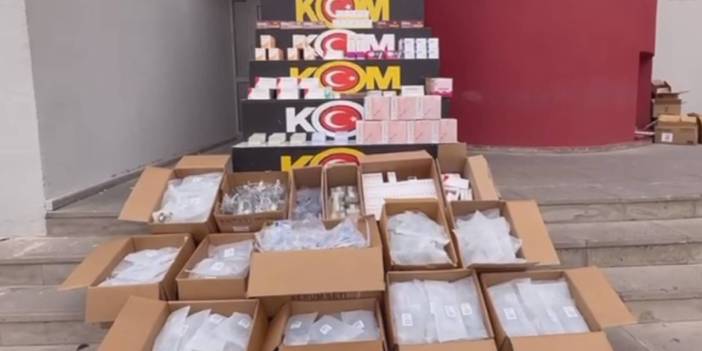 Adana'da merdiven altı muayenelere baskın: Binlerce kaçak ilaç ele geçirildi
