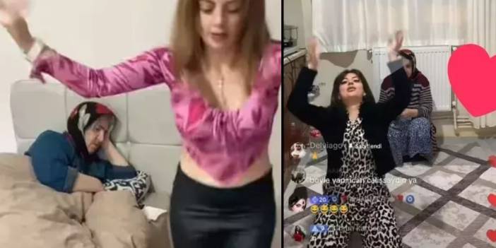 Demans annesini istismar eden kadına canlı yayında baskın! Tiktok'ta büyük utanmazlık