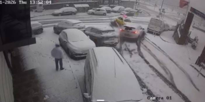 Karlı yolda zincirleme facia: Kurye ölümden döndü, taksici alkollü çıktı