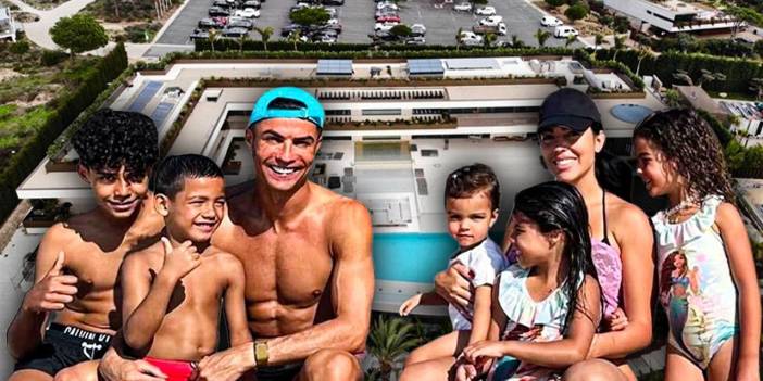 Ronaldo'nun 35 milyon euroluk malikanesi tamamlandı: Muslukları altın kaplamalı