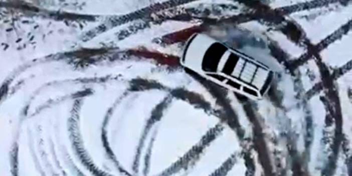 Cami avlusunda drift yapan sürücüye on binlerce liralık ceza!