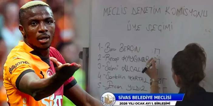 Osimhen Sivas Belediye Meclisi'nden çıktı