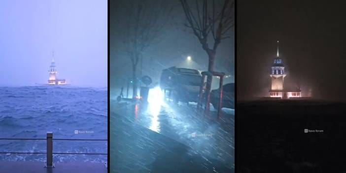 İstanbul'u kırmızı kütle vurdu! Gök gürültülü sağanak ve fırtına görüş mesafesini kısalttı: Uyarı anında geldi