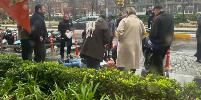 İstanbul'da şiddetli fırtına faciası: Devrilen tabela genç kadının üzerine çöktü