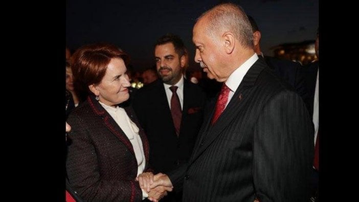 Akşener ve Erdoğan resepsiyonda ne konuştu? İYİ Parti'den açıklama geldi...