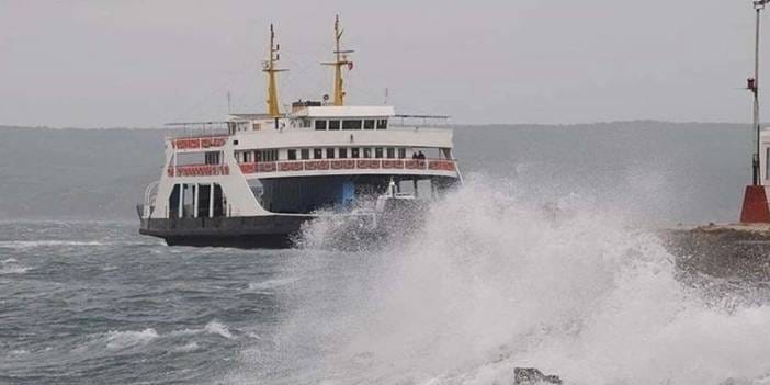 Marmara'da feribot seferlerine hava engeli