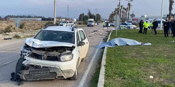 Adana'da otomobille çarpışan motosiklet sürücüsü öldü!