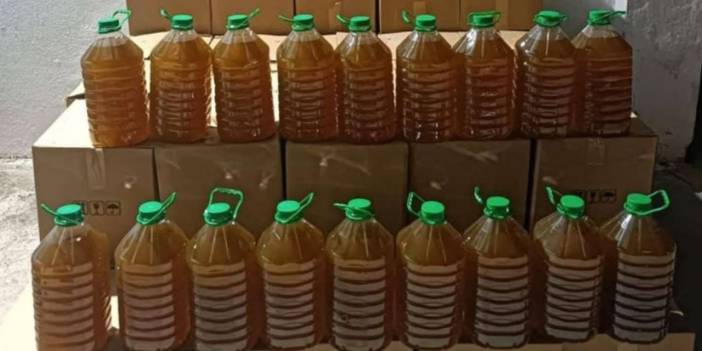 Binlerce litre sahte zeytinyağı ele geçirildi