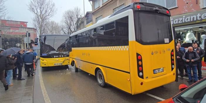 Beykoz'da iki İETT otobüsü kafa kafaya çarpıştı