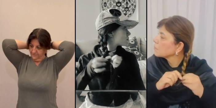 SDG'li kadının saçı kesilmişti: 'Saç örme' akımına DEM Partili vekiller ile Belçim Bilgin de katıldı