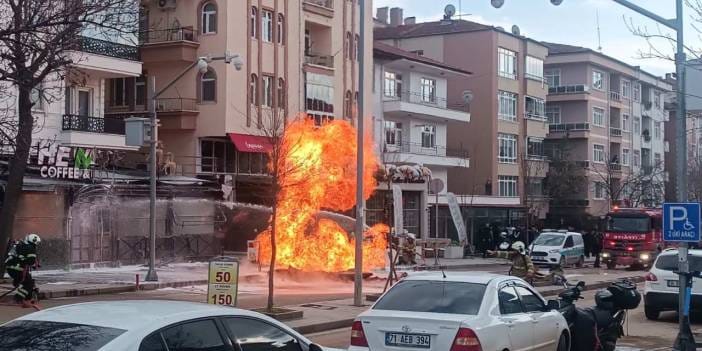 Kazı sırasında yangın: 1 işçi yaralandı