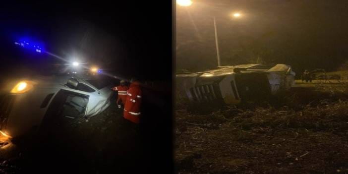 Adana ve Mersin'de işçi servisleri devrildi: Peş peşe kazalarda toplam 26 işçi yaralandı