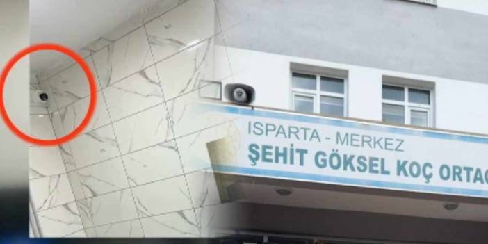 Ortaokulda çocukların kullandığı tuvalete kamera konuldu! 'Müdür ve yardımcısının izlediği' iddia edildi!