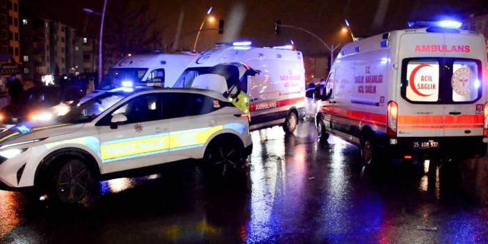 Erzurum'da zincirleme çarpışma: 9 kişi hastaneye kaldırıldı