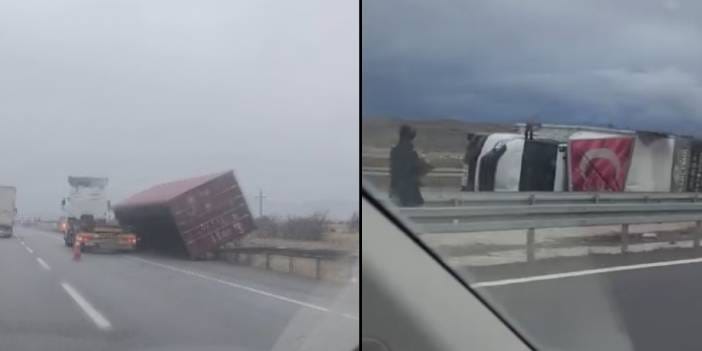 Kayseri’de şiddetli fırtına hayatı felç etti! Araçlar devrildi çatılar uçtu