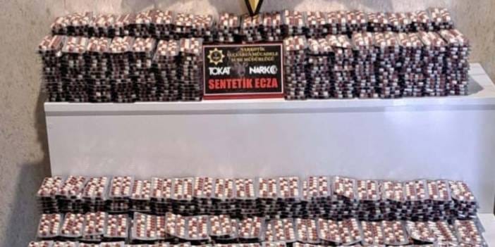 Tokat'ta dev uyuşturucu operasyonu: On binlerce sentetik ecza yakalandı
