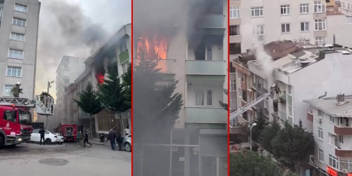 Alevler kısa sürede daireyi sardı! 4 kişi yangında mahsur kaldı