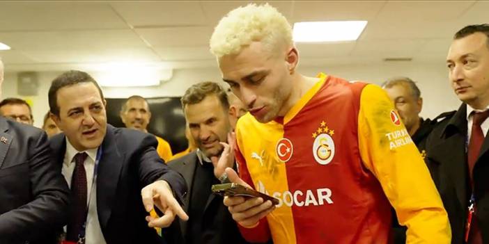 Galatasaray Juventus maçını soyunma odasında Erdoğan'a hediye etti