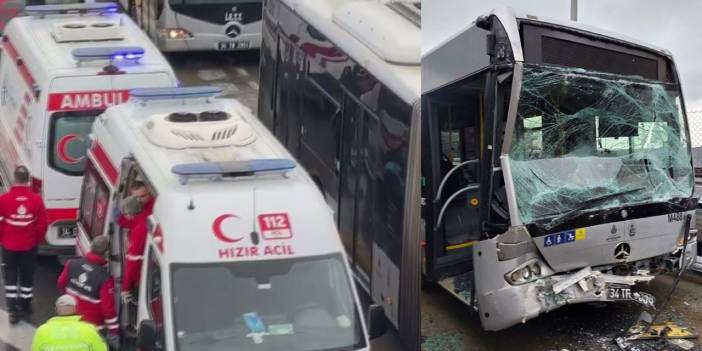 İstanbul'da Metrobüs kazası! 5 yaralı var