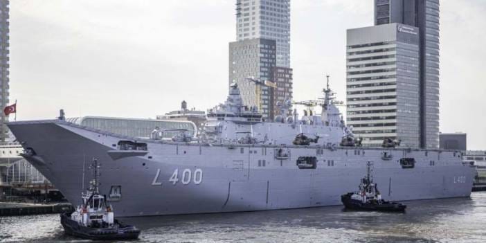 Rotterdam Limanı’na bağlanan 4 Türk savaş gemisi Hollanda’yı şaşırttı