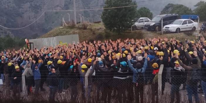 İzmir'de madencilerin eylemine jandarma müdahalesi: Sendikacılar gözaltına alındı