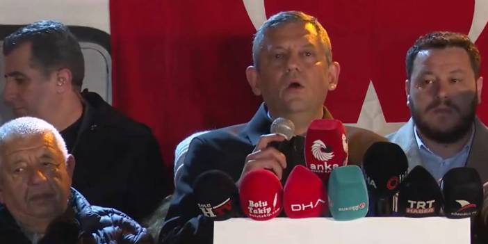 Özgür Özel'den Bolu'da açıklama! Tanju Özcan için geldi