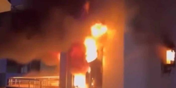 Alanya’da bir apartmanda yangın çıktı