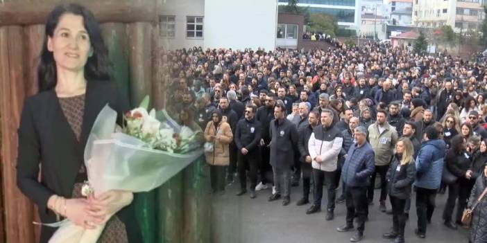 Öldürülen Fatma öğretmen ders verdiği okulda gözyaşlarıyla uğurlandı!