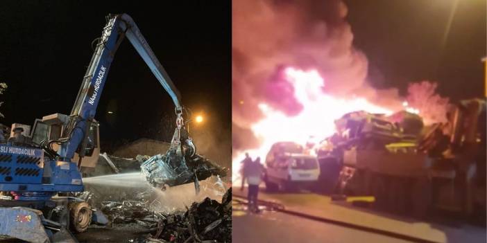 Bir kıvılcım 100 aracı demir yığınına çevirdi