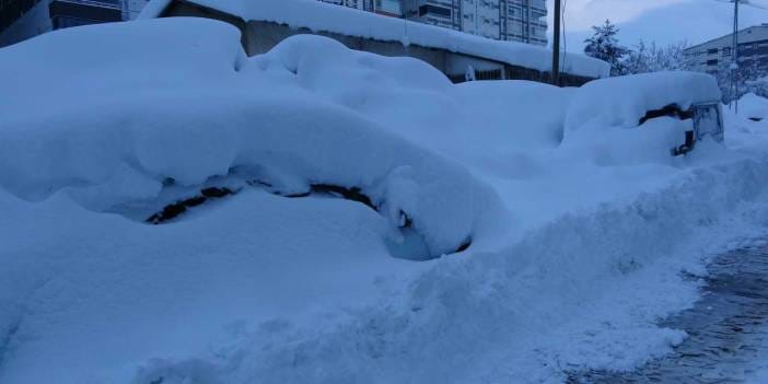 Bitlis kar altında kaldı: Evler, araçlar ve tabelalar görünmez hale geldi!