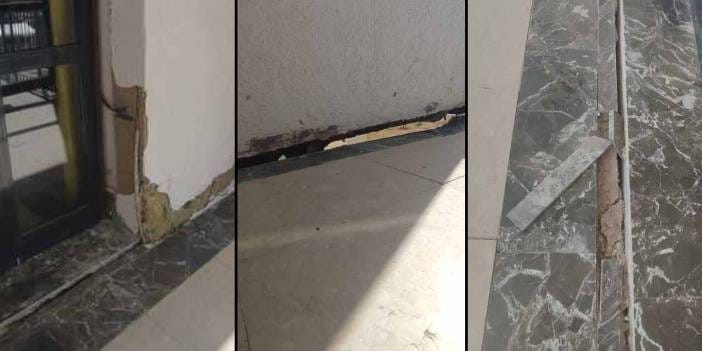 TOKİ'de skandal: Deprem olmadan bina çöktü