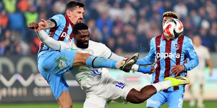 Trabzonspor Karadeniz derbisini kazanıp Fenerbahçe'yle puanları eşitledi
