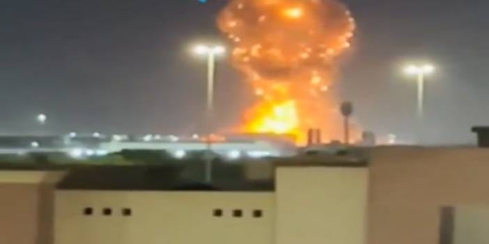 Suudi Arabistan'a füze isabet etti: Riyad'da devasa yangın