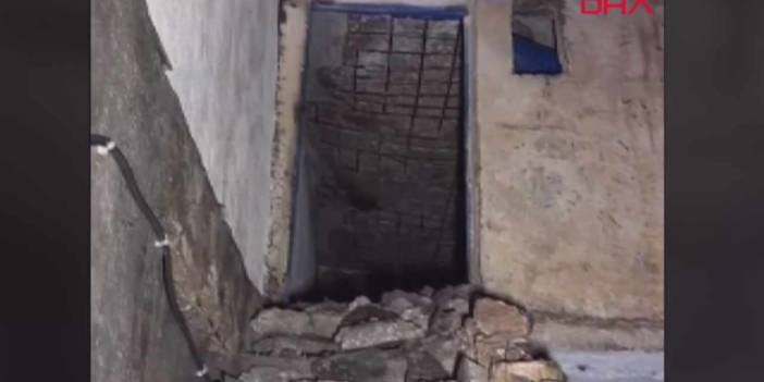 Mardin'de sağanak sonrası ev çöktü: Anne ve oğlu ölümden döndü