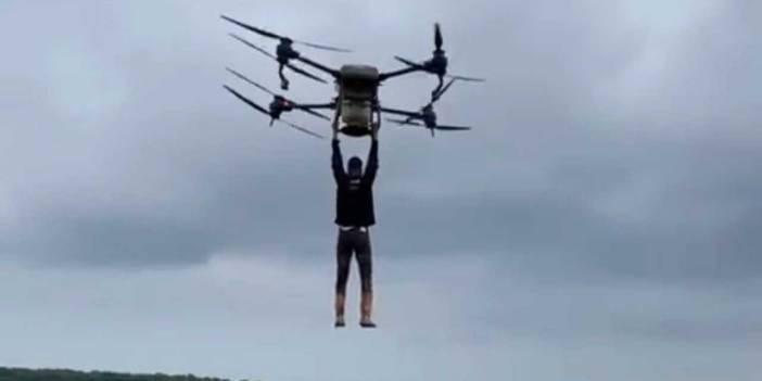 Böyle bir kestirme yol görülmedi: Tarladan uçarak geçti!