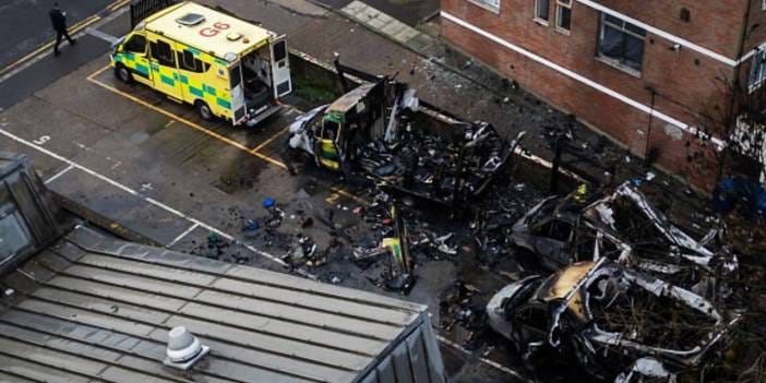 Londra'da Yahudi topluluğuna ait ambulanslar ateşe verildi
