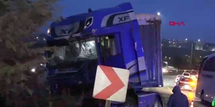 Samsun’da freni boşalan TIR zincirleme kazaya yol açtı