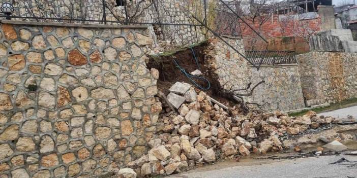 Mersin'de heyelan: Bölgeye giriş yasaklandı