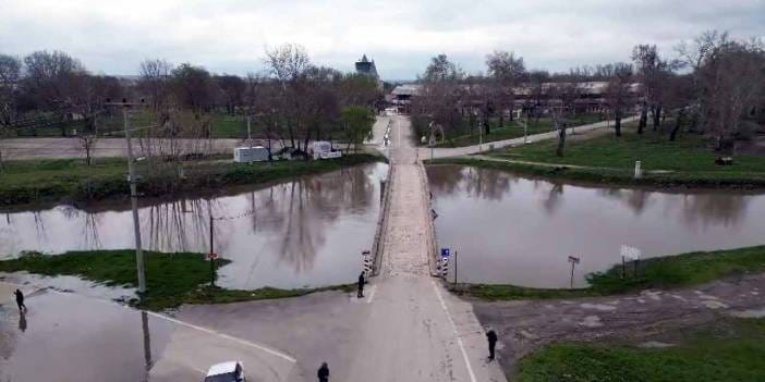 Tunca Nehri'nde debi yükseldi! Turuncu alarm verildi