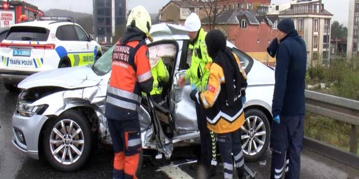 Kuzey Marmara Otoyolu'nda zincirleme kaza: 1 ağır 4 yaralı