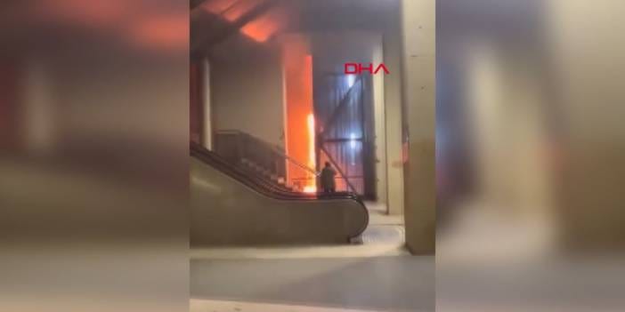 Taksim Metro İstasyonu'nda korkutan yangın!