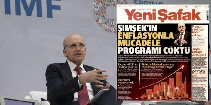 Mehmet Şimşek için geri sayım mı? Yeni Şafak 'çöktü' diye manşet attı