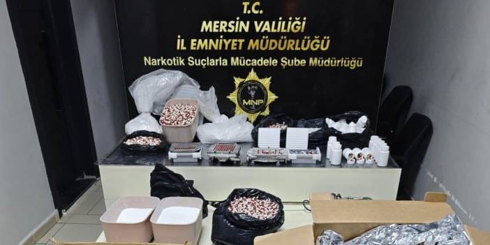 Mersin’de bir evde binlerce sentetik hap ele geçirildi!