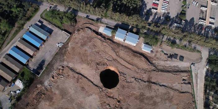 Hatay'da 45 metre derinliğinde obruk oluştu