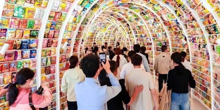 Dünyanın en büyük atıştırmalık mağazası: 70 farklı ülkeden 35 binden fazla çeşit burada satılıyor