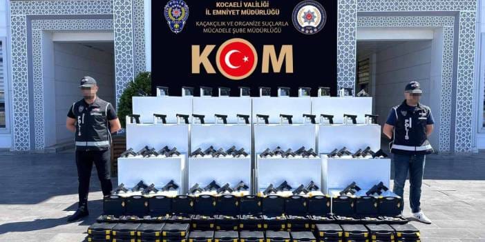 Kocaeli'de silah kaçakçılığı operasyonu: 60 adet ruhsatsız tabanca yakalandı