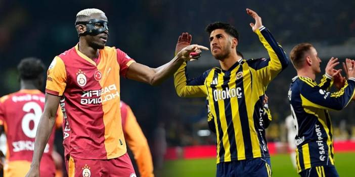 Galatasaray Fenerbahçe: İşte ilk 11'ler! Osimhen ve Asensio belli oldu
